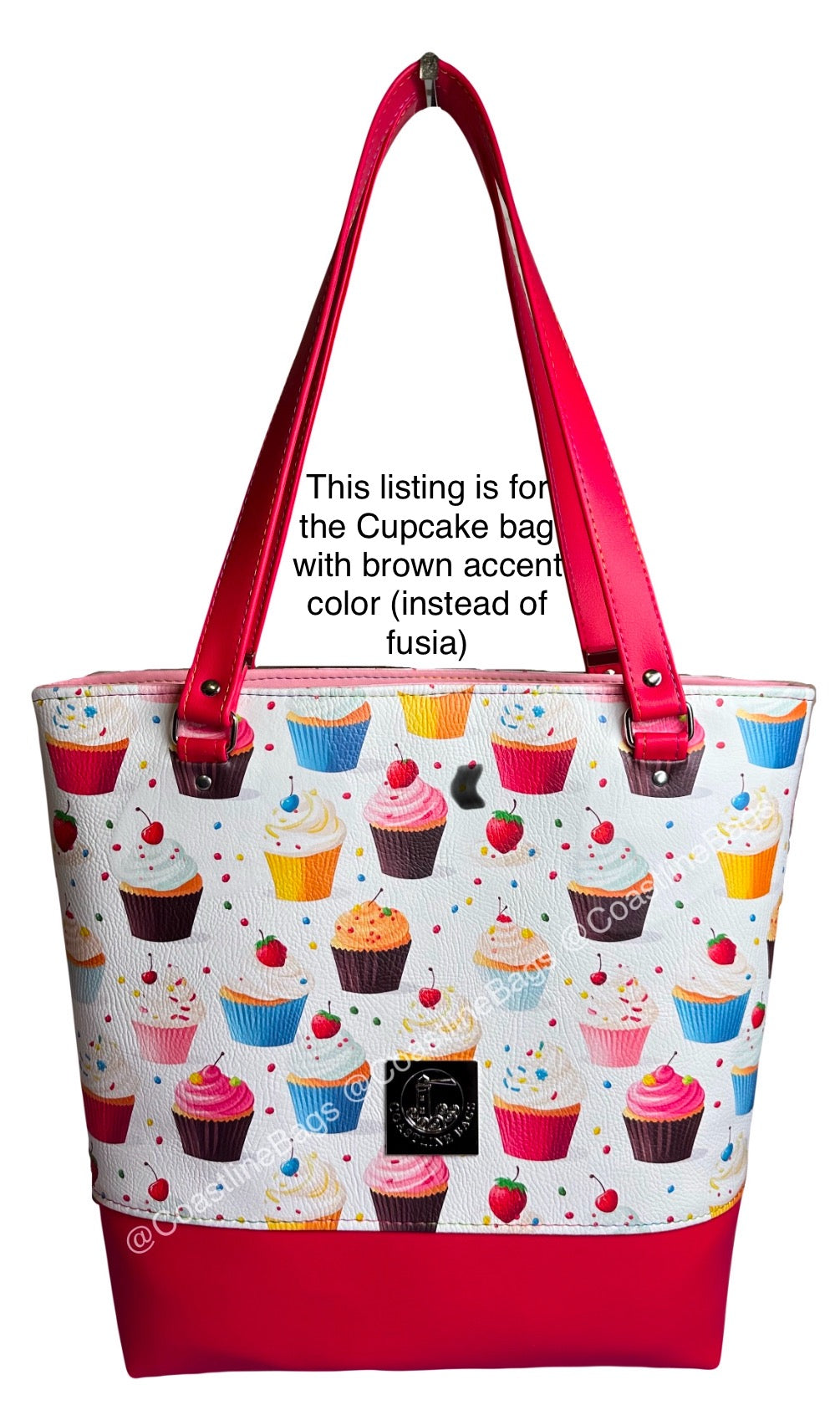 Cupcake Tote Bag (Alternate Brown Color)