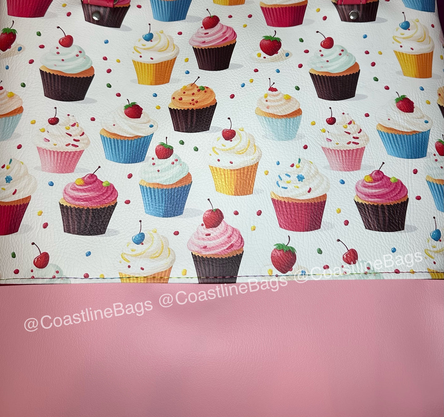 Cupcake Tote Bag (Alternate Light Pink Color)