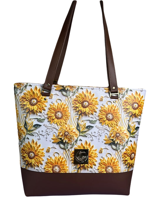 Paper Sunflowers Tote Bag